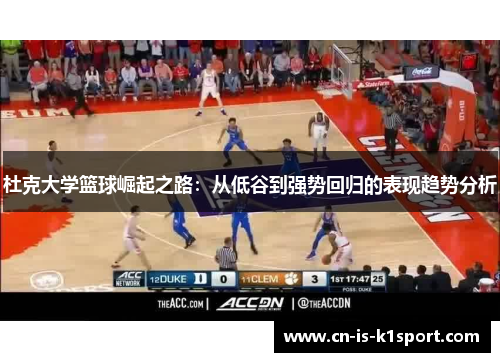 杜克大学篮球崛起之路：从低谷到强势回归的表现趋势分析
