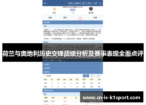 荷兰与奥地利历史交锋战绩分析及赛事表现全面点评